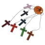 Multicolor Glass Cross Suncatcher