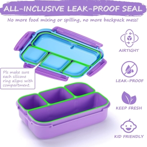 Bento Lunch Box with 4 Compartments