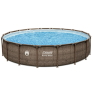 Coleman Power Steel 18’ x 48” Round Metal Frame Above Ground Pool Set